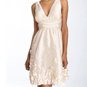 NTW Calvin Klein White Petal Applique Dress 6